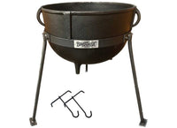 Bayou Classic 15-Gallon Cast Iron Jambalaya Kettle w/ Stand  • CI7415