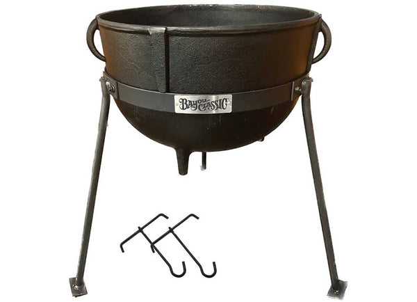 Bayou Classic 15-Gallon Cast Iron Jambalaya Kettle w/ Stand  • CI7415