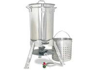Bayou Classic 44-Quart Stainless Steel Outdoor Propane Gas Boil/Steam Cooker Kit  • KDS-144