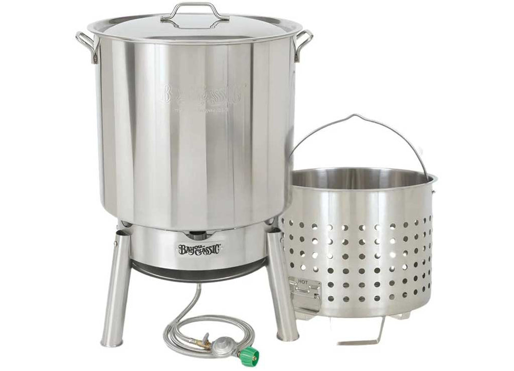 Bayou Classic 82-Quart Stainless Steel Outdoor Propane Gas Boil/Steam Cooker Kit  • KDS-982