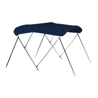 Carver 6' L x 73"-78" W x 54" H Captain Navy Sunbrella Acrylic Round Tube 3-Bow Bimini Top Kit  • A5475UB-05
