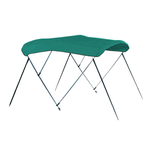 Carver 6' L x 96"-102" W x 48" H Persian Green Sunbrella Acrilyc Square Tube 4-Bow Bimini Top  • A(8SQ)4893UB-03