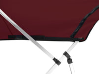 Carver 8' L x 96"-102" W Burgundy Sunbrella Acrylic 4-Bow Pontoon Bimini Canvas  • 8PONRCLA08