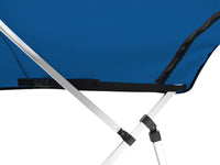 Carver 8' L x 96"-102" W Pacific Blue Sunbrella Acrylic 4-Bow Pontoon Bimini Canvas  • 8PONRCLA04