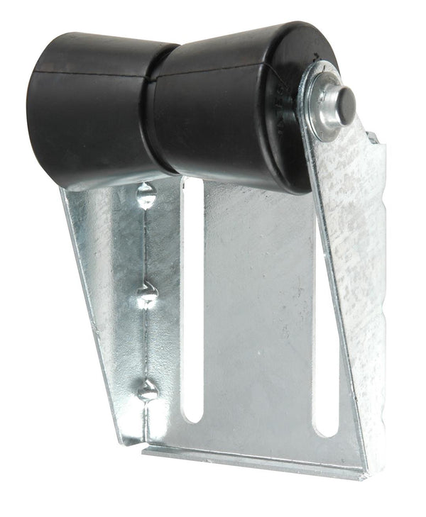 C.E. Smith 5" Black Rubber Keel Roller Bracket Assembly  • 10401G