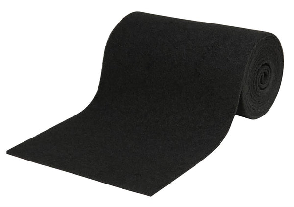 C.E. Smith Black Polyester Bunk Roll Carpet, 11" x 12'  • 11330