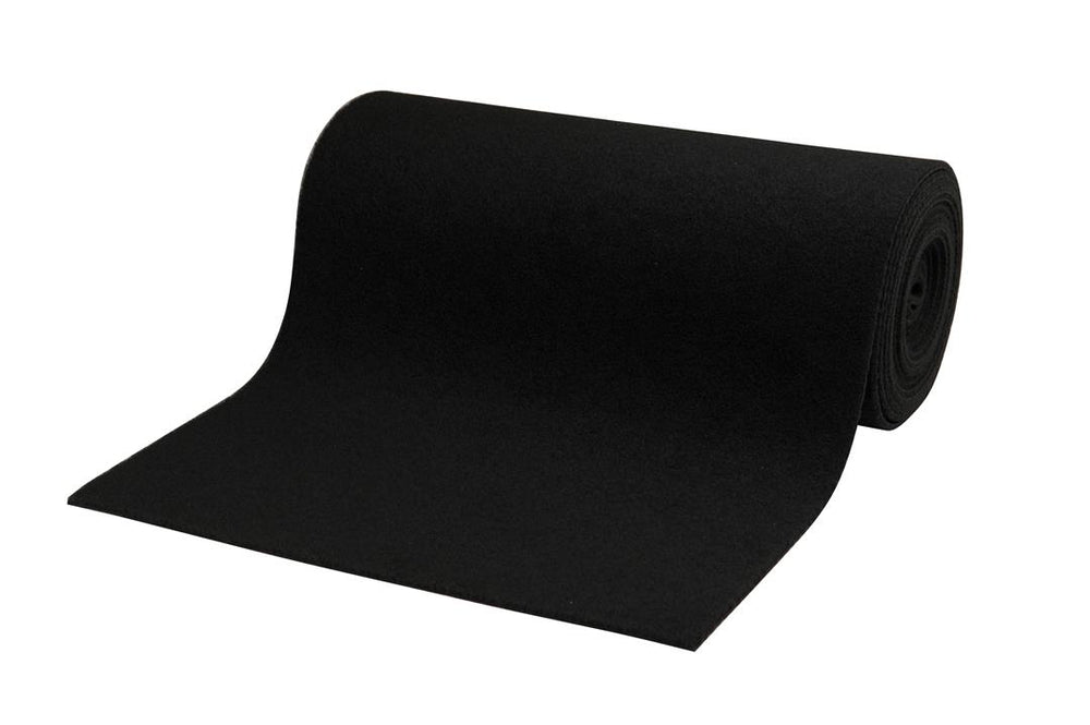 C.E. Smith Black Polyester Bunk Roll Carpet, 18" x 18'  • 11349