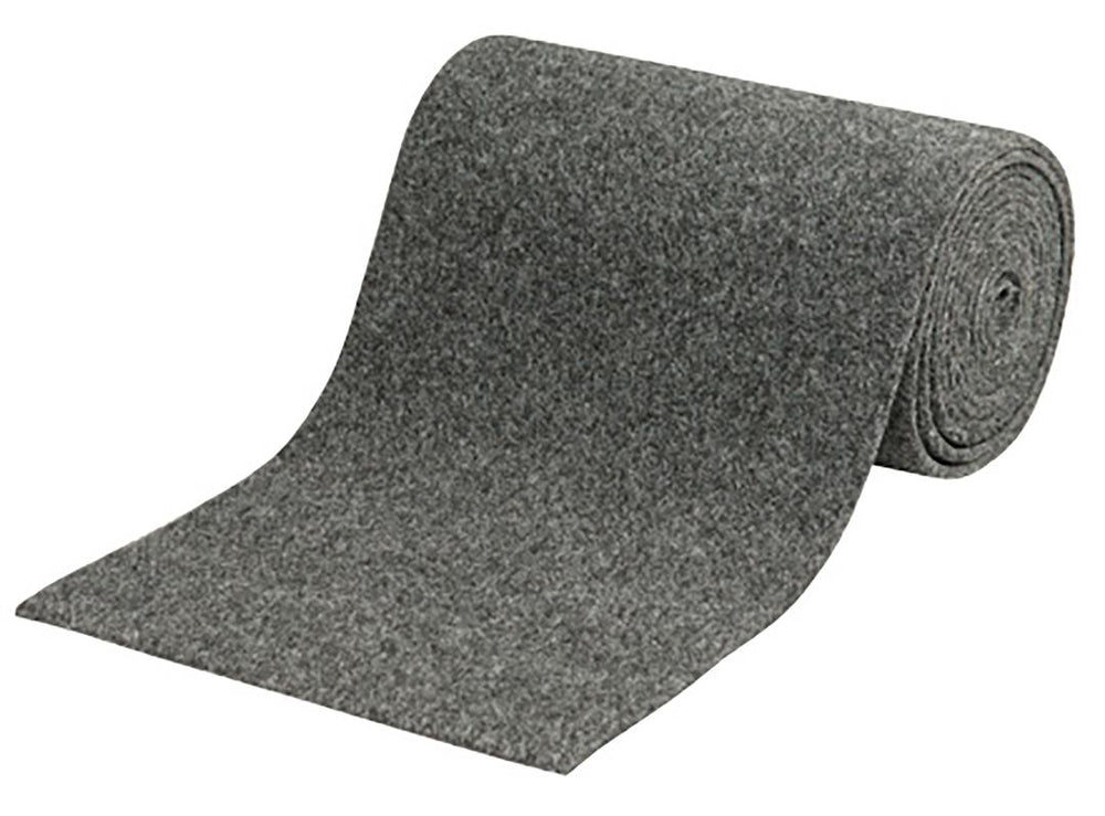 C.E. Smith Gray Polyester Bunk Roll Carpet, 11" x 12'  • 11372