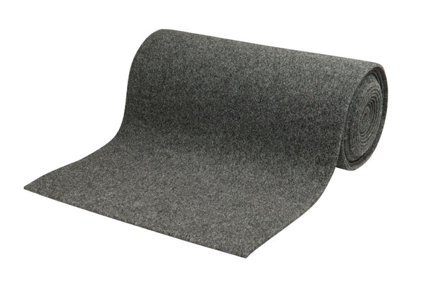 C.E. Smith Gray Polyester Bunk Roll Carpet, 18" x 18'  • 11373