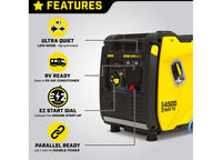 Champion Power Equipment 4500W Wireless Start Generator with CO Shield  • 201184