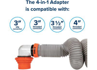 Camco Rhino X RV Sewer Hose Kit, 20-Foot, Pre-Attached 360° Swivel Fittings  • 39390