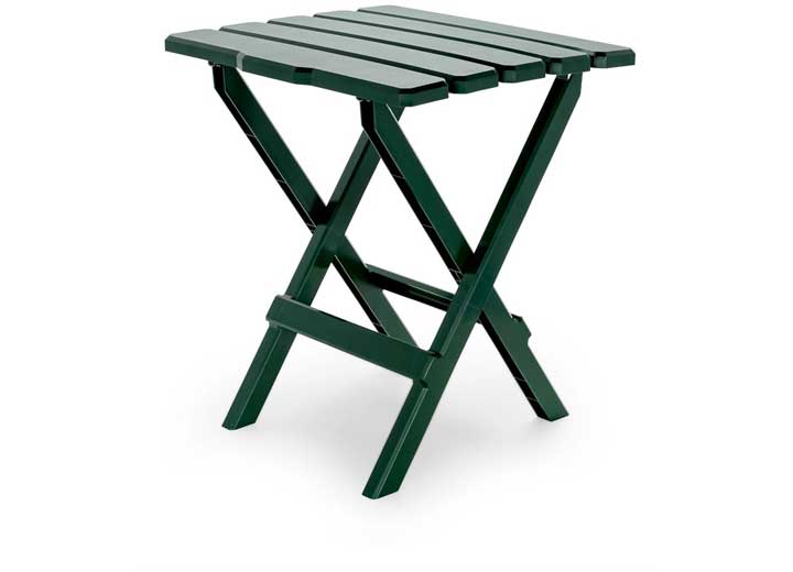 Camco Quick-Folding Plastic Adirondack Style Table, Large, Green  • 51691
