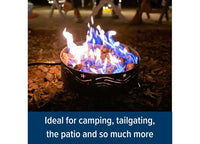 Camco Portable Campfire - w/ 8' Hose and Regulator, 14.5" Diameter  • 58041