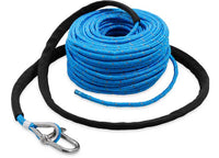 Camco 3/16" D x 100' L Blue/Reflective Tracer Nylon Double Braid Anchor Line with Shackle  • 69080