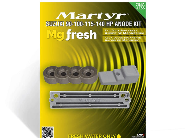 Martyr Magnesium Anode Kit Suzuki 90-100-115-140 HP   • CMSZ90140KITM
