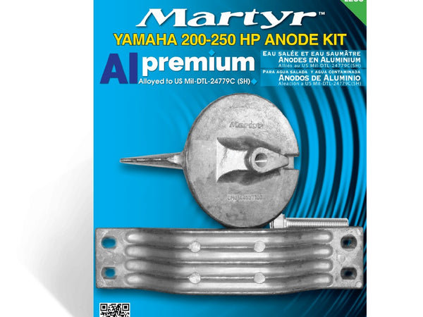 Martyr Aluminum Anode Kit - Yamaha 200-250 HP  • CMY200250KITA