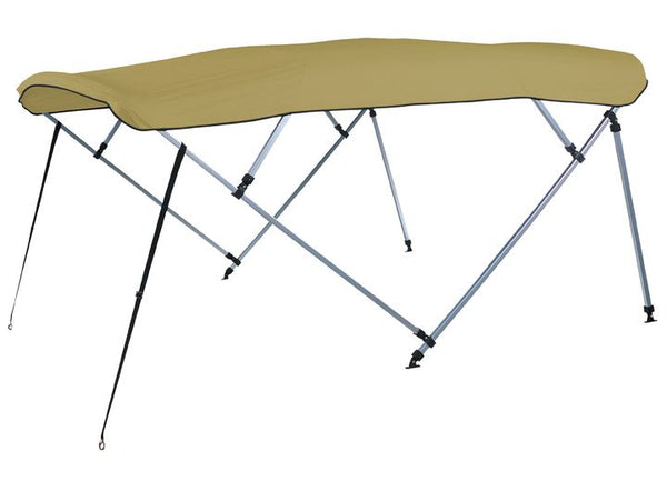 Carver Linen Sunbrella Acrylic Square Tube 4-Bow Standard Pontoon Bimini Top with Storage Boot  • 510A-12