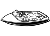Carver Mist Gray Sun-Dura Boat Cover for 20'6" L x 90" W Tournament Ski Boats  • 74101S-11