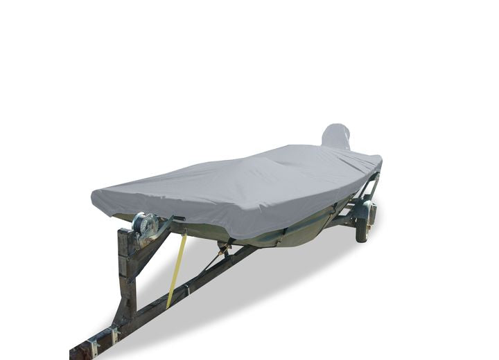 Carver Slate Gray Poly-Flex ll Boat Cover for 15'6" L x 60" W Open Jon Boat  • 74202F-10