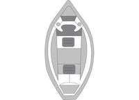 Carver Flex-Fit Haze Gray Poly-Guard Boat Cover for 14'-16' L x 78" W V-Hull, Jon & Drift Boats  • 79001