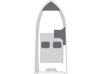 Carver Flex-Fit Haze Gray Poly-Guard Boat Cover for 14'-16' L x 78" W V-Hull, Jon & Drift Boats  • 79001