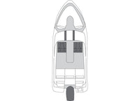 Carver Flex-Fit Haze Gray Poly-Guard Boat Cover for 17'-19' L x 96" W V-Hull, Tri-Hull Boats  • 79004