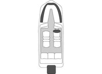 Carver Flex-Fit Haze Gray Poly-Guard Boat Cover for 17'-19' L x 96" W V-Hull, Tri-Hull Boats  • 79004
