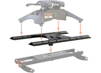Curt X5 Gooseneck-to-5th-Wheel Adapter Plate - Round Shank (For Double Lock)  • 16210