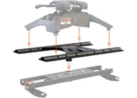 Curt X5 Gooseneck-to-5th-Wheel Adapter Plate - Round Shank (For Double Lock EZr)  • 16220