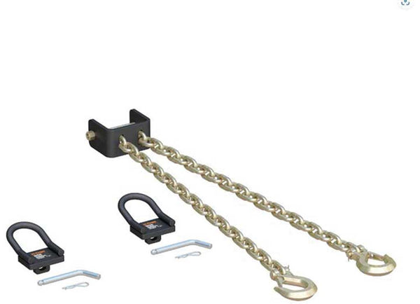 Curt CrossWing 5th Wheel Safety Chain Assembly with Rail Anchors  • 16612