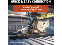 Curt CrossWing 5th Wheel Safety Chain Assembly with Gooseneck Anchor Plate  • 16614