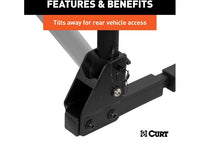 Curt Hitch Mounted Bike Rack 2 Bikes 1-1/4" or 2" Shank  • 18021