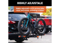 Curt  Aluminum Tray-Style Hitch-Mounted Bike Rack (2 Bikes, 2" Shank)  • 18088