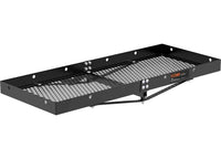 Curt 48" X 20" Black Steel Tray Cargo Carrier (1-1/4", 2" Adapter, 300 Lbs.)  • 18110