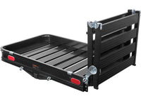 Curt 50" X 30" Black Aluminum Hitch Cargo Carrier with Ramp (Folding 2" Shank)  • 18112