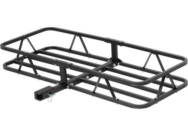 Curt 48" X 20" Black Steel Basket Cargo Carrier (1-1/4", 2" Adapter, 500 Lbs.)  • 18145