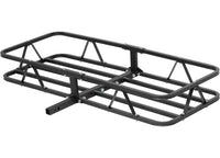 Curt 48" X 20" Black Steel Basket Cargo Carrier (1-1/4", 2" Adapter, 500 Lbs.)  • 18145