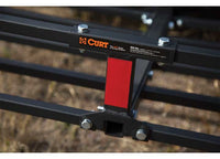Curt 48" X 20" Black Steel Basket Cargo Carrier (1-1/4", 2" Adapter, 500 Lbs.)  • 18145