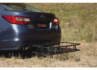 Curt 48" X 20" Black Steel Basket Cargo Carrier (1-1/4", 2" Adapter, 500 Lbs.)  • 18145