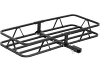 Curt 48" X 20" Black Steel Basket Cargo Carrier (1-1/4", 2" Adapter, 500 Lbs.)  • 18145