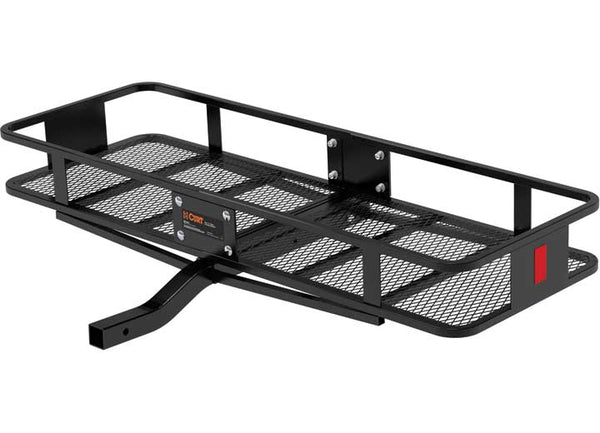 Curt 60" X 20" Black Steel Basket Cargo Carrier (Fixed 2" Shank, 500 Lbs.)  • 18150