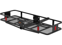 Curt 60" X 20" Black Steel Basket Cargo Carrier (Folding 2" Shank, 500 lbs.)  • 18151
