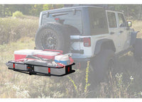 Curt 60" X 20" Black Steel Basket Cargo Carrier (Folding 2" Shank, 500 lbs.)  • 18151