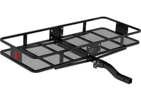 Curt 60" X 24" Black Steel Basket Cargo Carrier (Folding 2" Shank, 500 Lbs.)  • 18153