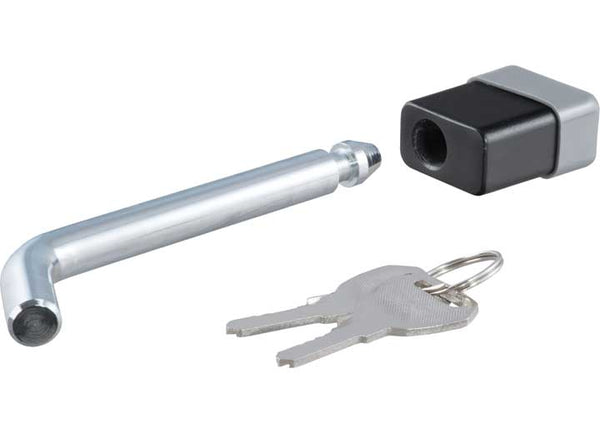 Curt 5/8" Hitch Lock, 2", 201/2" or 3" Receiver, Deadbolt, Chrome  • 23021