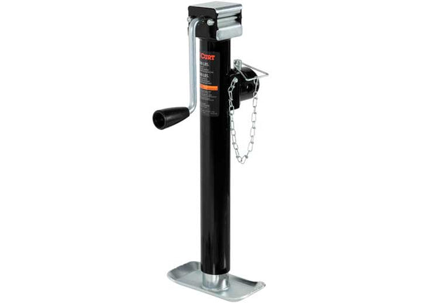 Curt Pipe-Mount Swivel Jack with Side Handle, 5,000 LBS, 15" Travel  • 25005