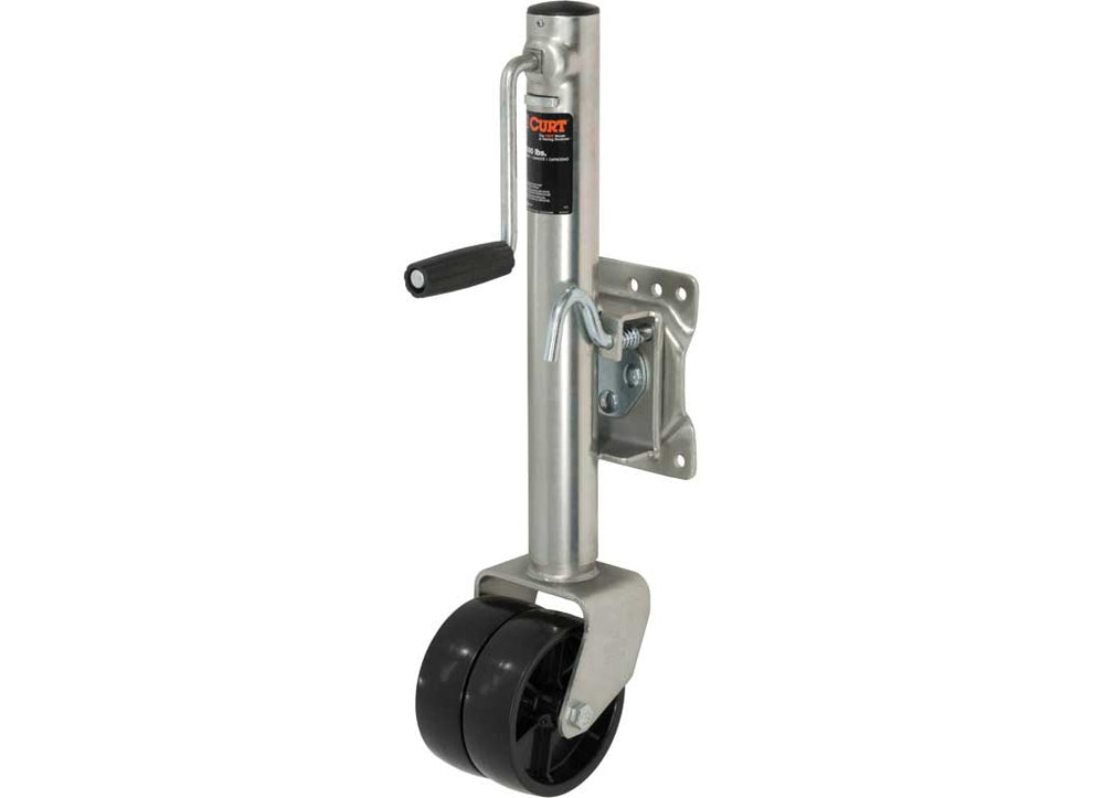Curt Marine Jack with Dual 6" Wheels, 1,500 lbs, 10" Travel  • 28155