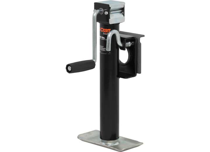 Curt Bracket-Mount Swivel Jack with Side Handle, 2,000 LBS, 10" Travel  • 28302