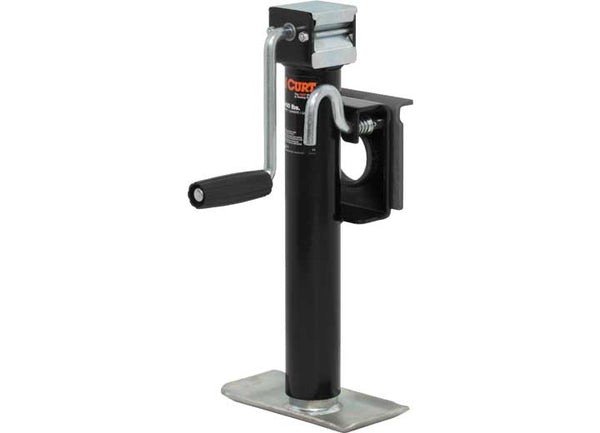 Curt Bracket-Mount Swivel Jack with Side Handle, 2,000 LBS, 10" Travel  • 28302