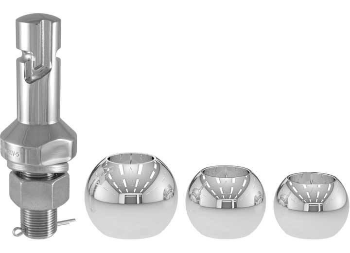 Curt Switch Ball Trailer Ball Set 1 In Shank With 1 7/8", 2", 2 5/16" Balls, 1" x 2-1/4" Shank  • 42225
